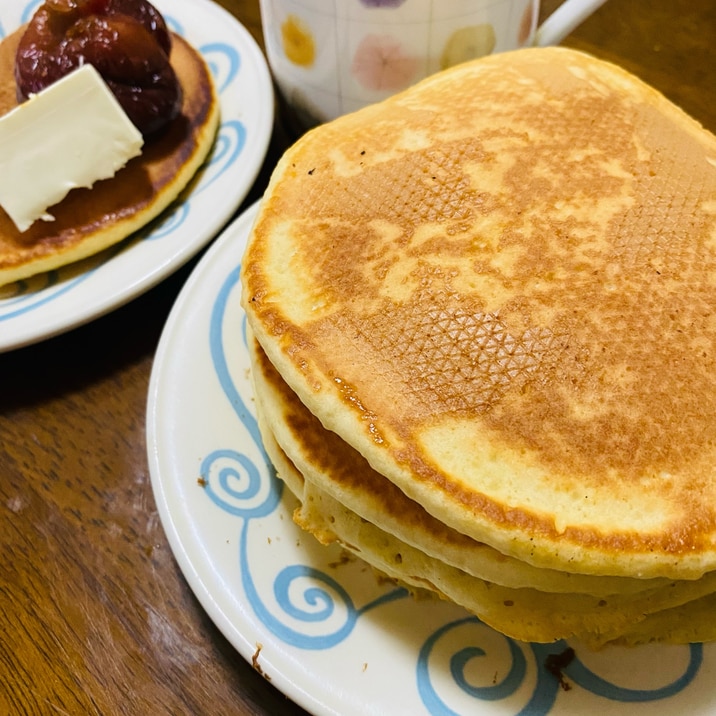 糖質若干制限！ふすま粉入りホットケーキ